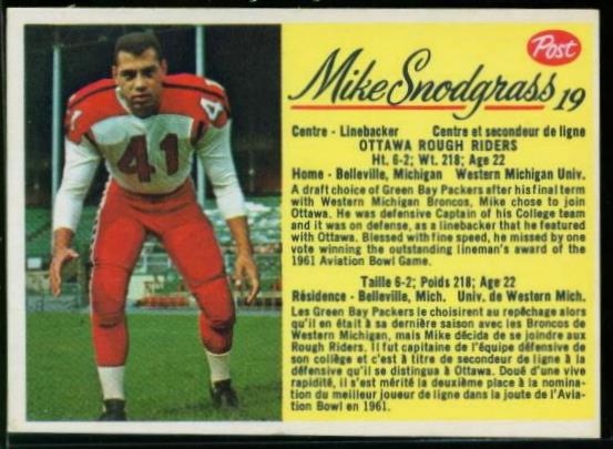 19 Mike Snodgrass